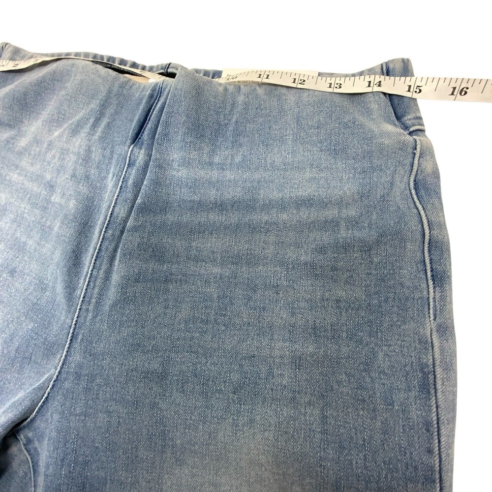 Soft Surroundings Light Wash Ankle Legging Jeans Blue Pull On Size M 10-12 - Picture 7 of 12